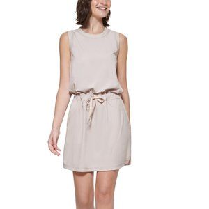 CALVIN KLEIN Performance Tank Dress In Nu Biege NWT